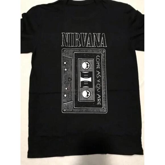 Other - Nirvana T-Shirt, Black, come As You Are, Cassette T Shirt
